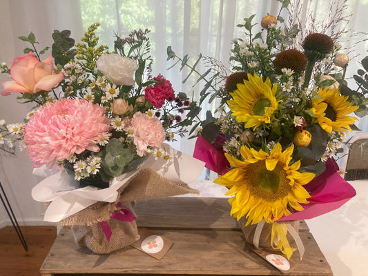 Funky Floral Jars - foam free